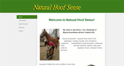 Desktop Screenshot of naturalhoofsense.com